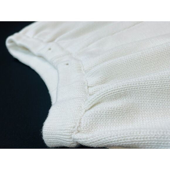 ~ MABLE S/M Sweater Shorts** White Knit Boho Soft Cozy Coastal Beachy Festival - Picture 1 of 11
